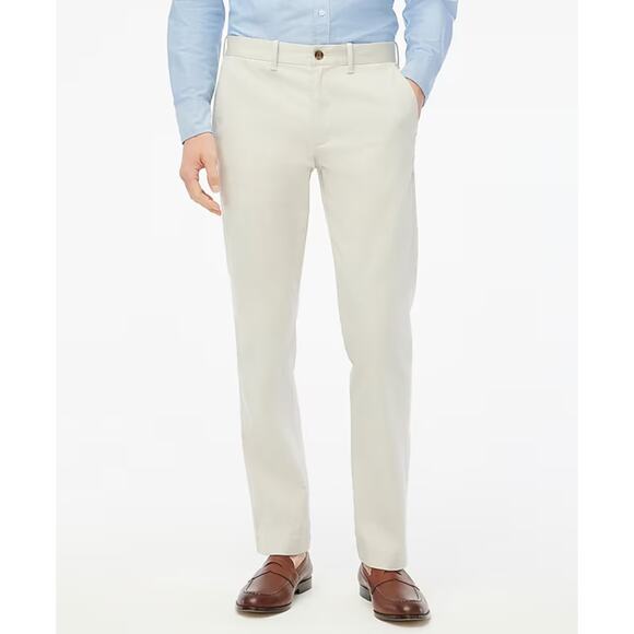 NWT J.Crew Straight Fit Flex Chino Pant In Stone Size 34x30 - Picture 1 of 8